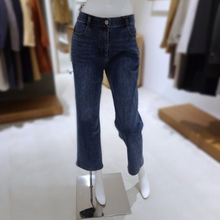 스트레이트밴딩데님팬츠