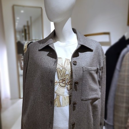 울캐시핀턱블라우스