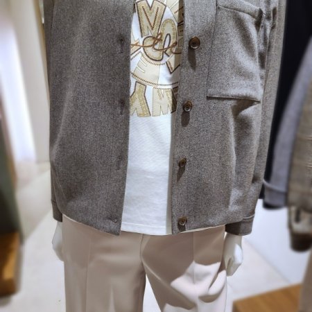 울캐시핀턱블라우스