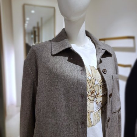 울캐시핀턱블라우스