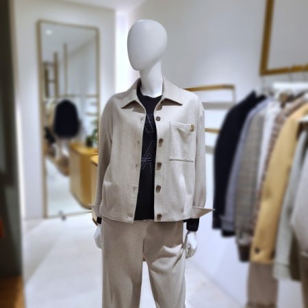 울캐시핀턱블라우스