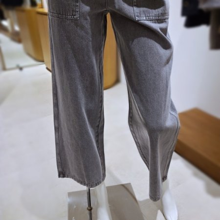 와이드스트레이트그레이데님팬츠