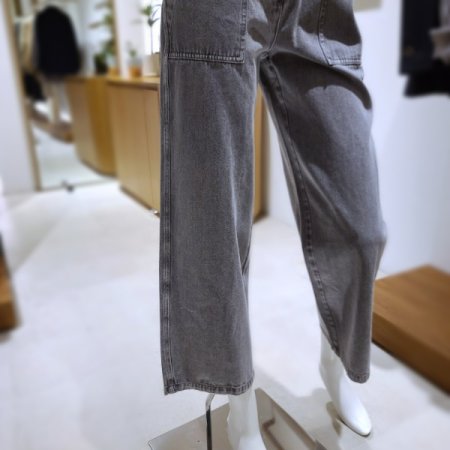 와이드스트레이트그레이데님팬츠