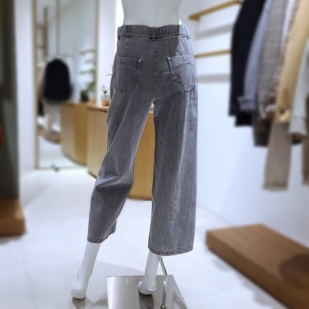 와이드스트레이트그레이데님팬츠