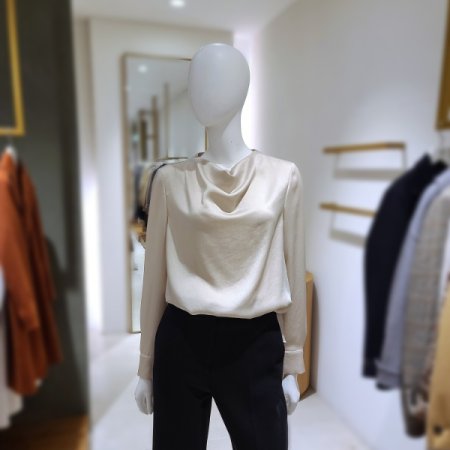 실키드레이프블라우스