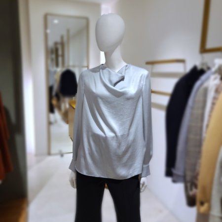 실키드레이프블라우스