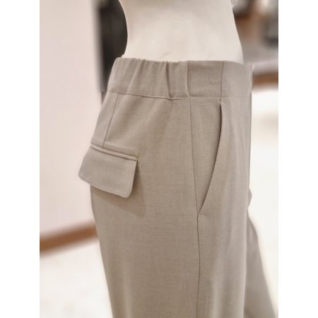 허리뒤밴딩와이드팬츠