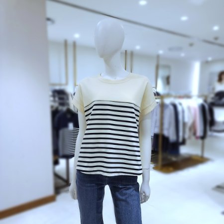 루즈핏 스트라이프티셔츠