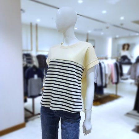 루즈핏 스트라이프티셔츠