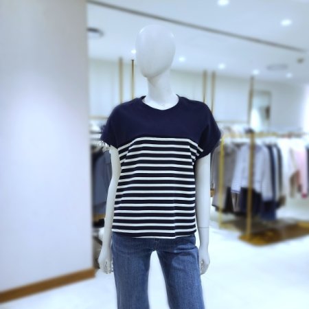 루즈핏 스트라이프티셔츠