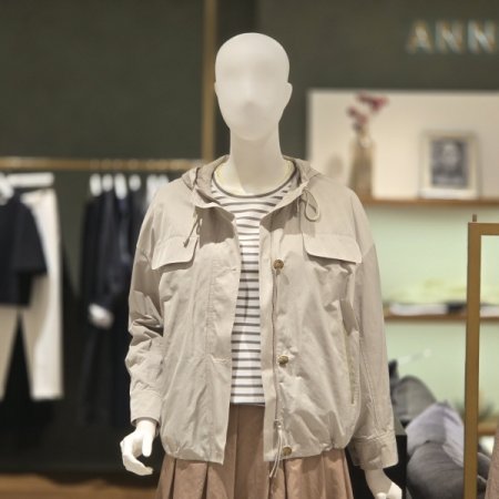 레더포켓후드점퍼