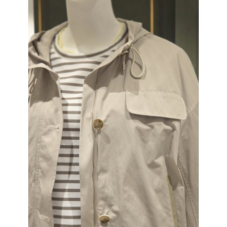 레더포켓후드점퍼