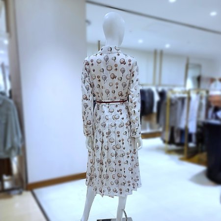 프린팅플리츠 원피스