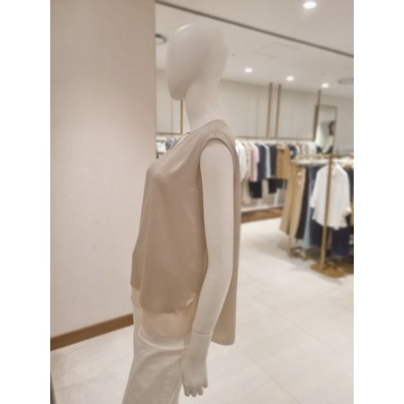 비쥬장식V넥블라우스