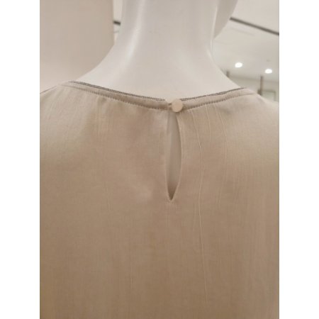 비쥬장식V넥블라우스