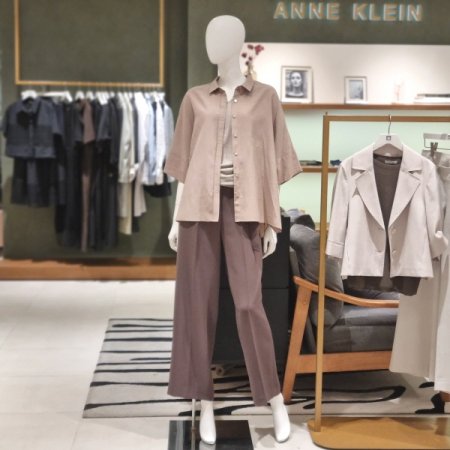 린넨혼방돌먼핏블라우스