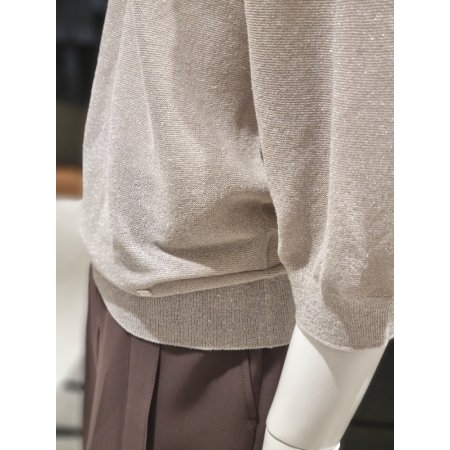 V넥펄사혼방니트