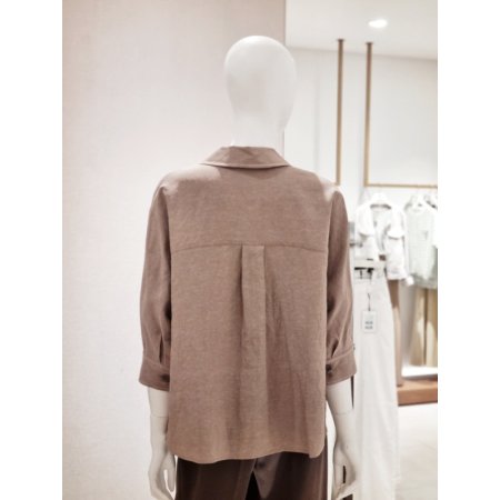 스티치장식블라우스