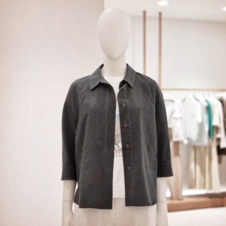 스티치장식블라우스