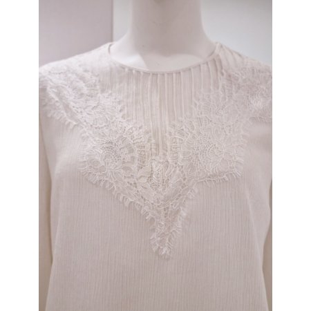 레이스장식블라우스