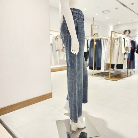 스판 부츠컷 워싱 데님 팬츠