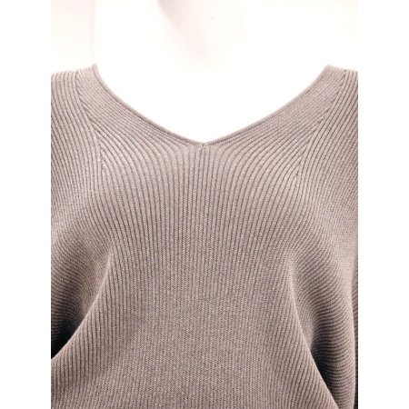 V넥메탈 홀가먼트니트