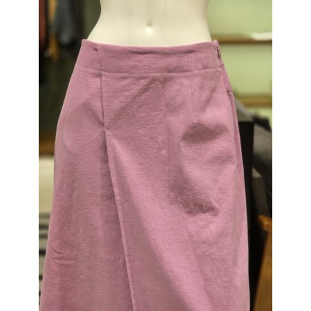 원턱 린넨혼방스커트