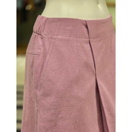 원턱 린넨혼방스커트