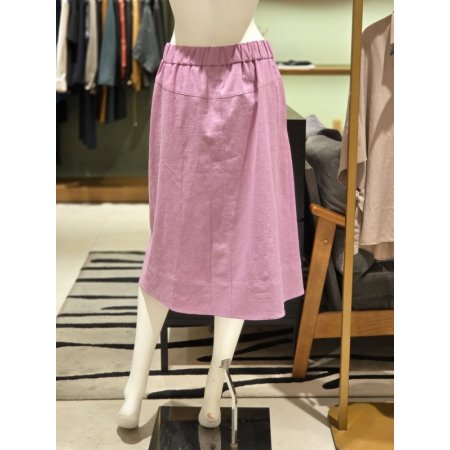 원턱 린넨혼방스커트