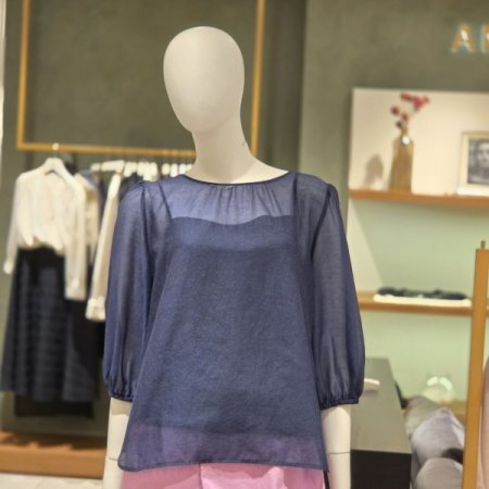 시스루쉬폰블라우스