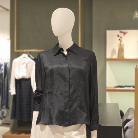 카라워싱블라우스