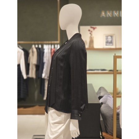 스카프탈부착블라우스