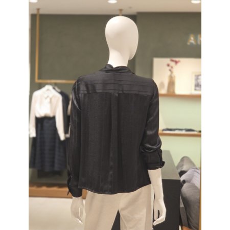 스카프탈부착블라우스