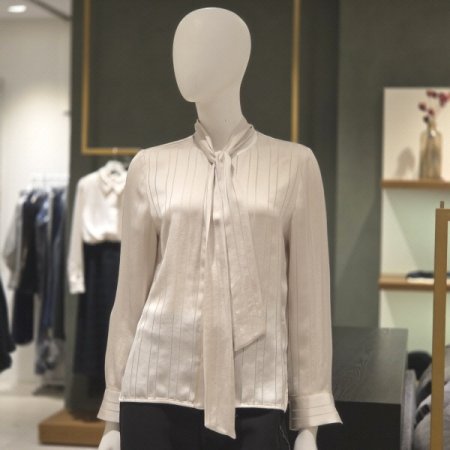 스카프탈부착블라우스