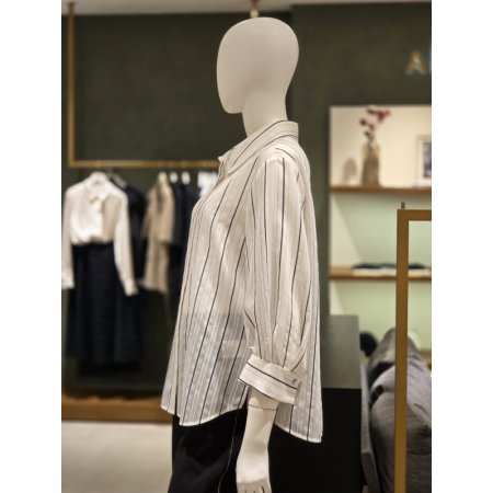 스트라이프카라블라우스