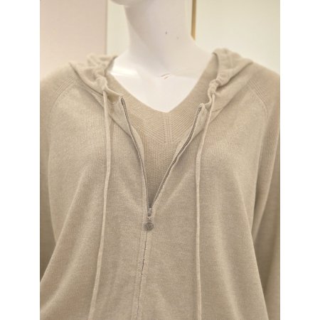 매탈 후드가디건