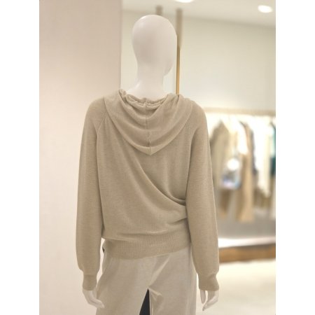 매탈 후드가디건