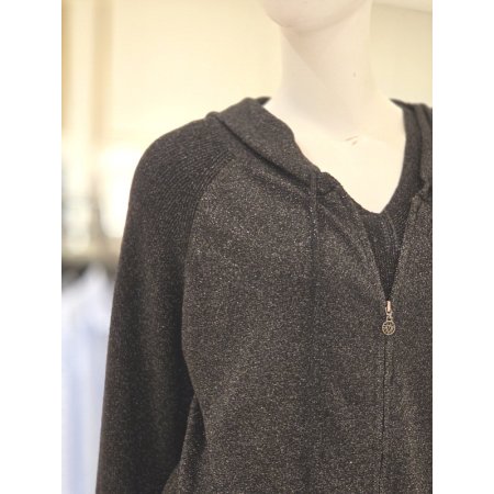 매탈 후드가디건