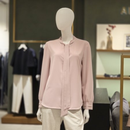 타이장식블라우스