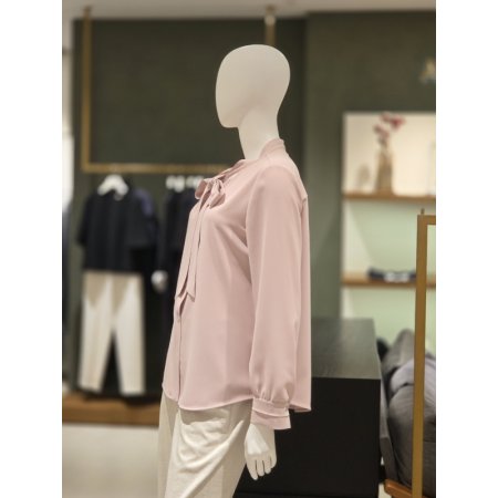 타이장식블라우스