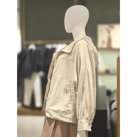 밑단스트링후드점퍼