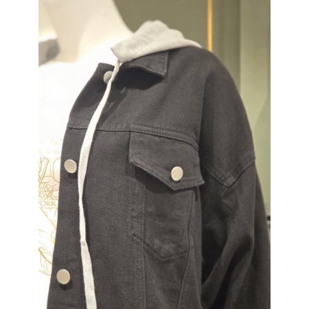 후드탈부착데님자켓