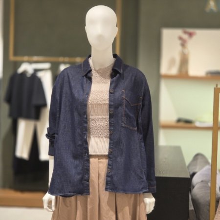 루즈핏데님셔츠