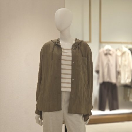 주머니장식후드점퍼