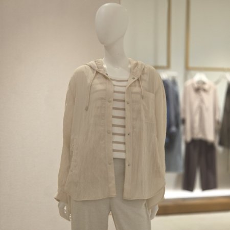 주머니장식후드점퍼