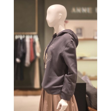 후드 프린트 티셔츠