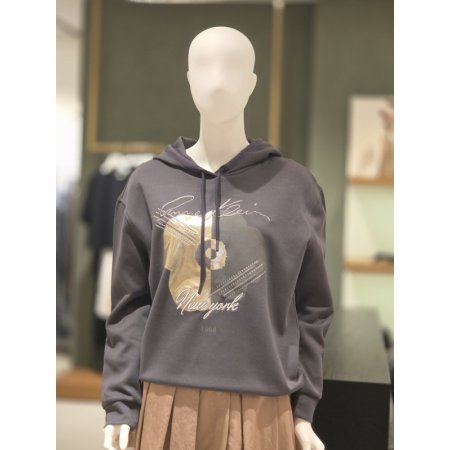 후드 프린트 티셔츠