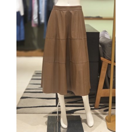 인조가죽A라인스커트