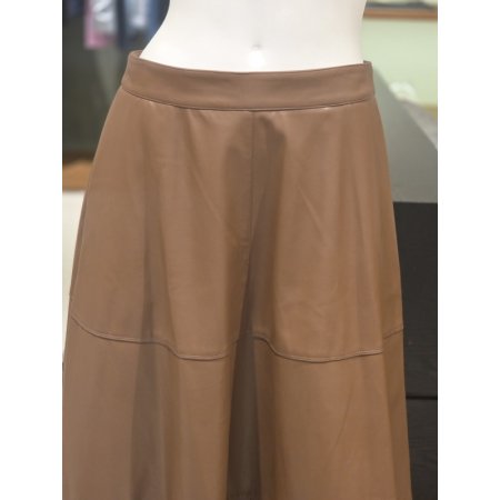 인조가죽A라인스커트