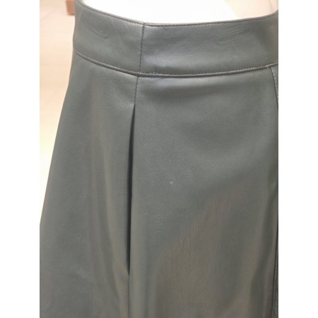 인조가죽A라인스커트